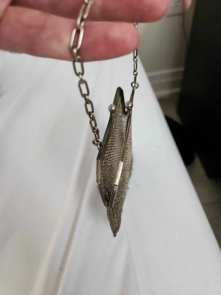Solid Sterling Silver Mesh Purse by Spurrier & Co. 1886 - photo 3