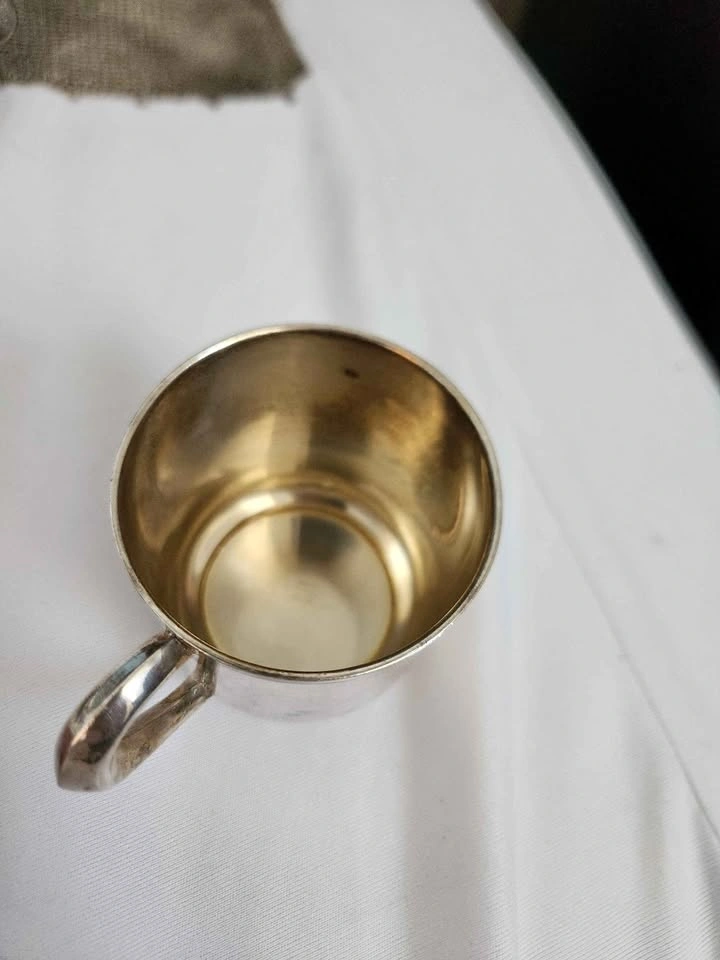 Sterling Silver Birth Cup 126 grams