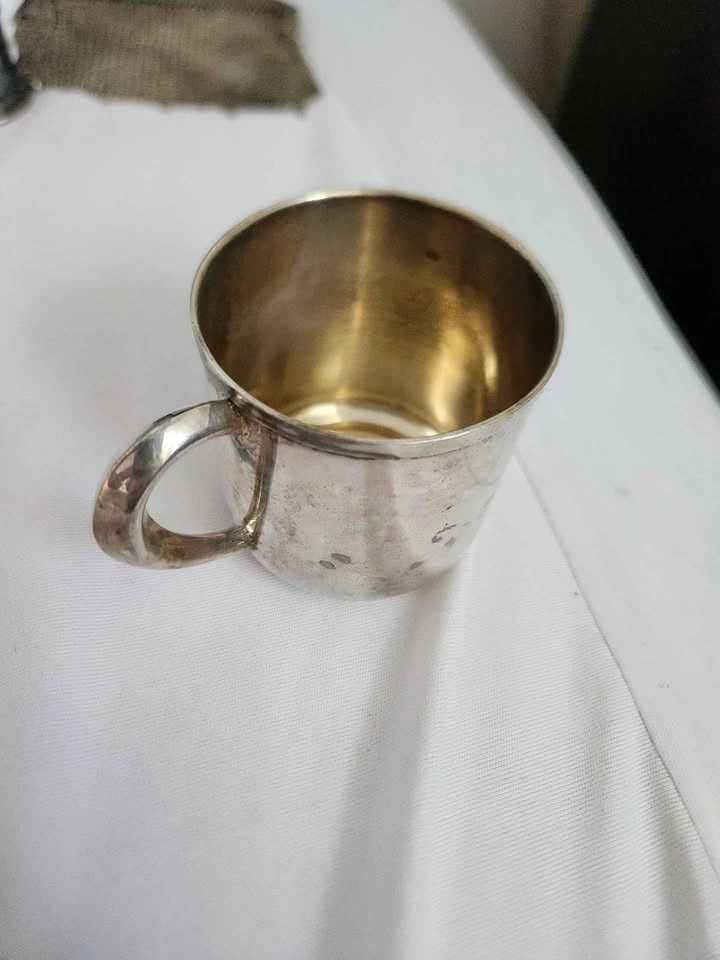 Sterling Silver Birth Cup 126 grams - photo 2