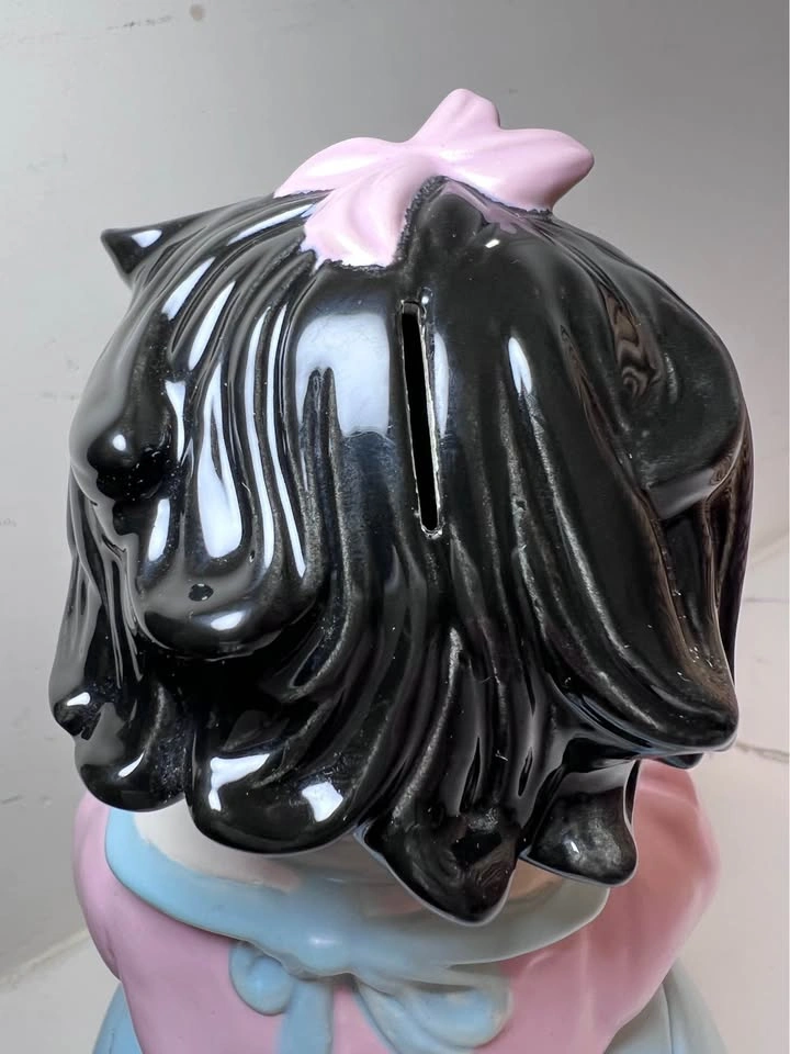 Vintage Kitschy Ceramic Little Girl Coin Bank ⚽️ - photo 5