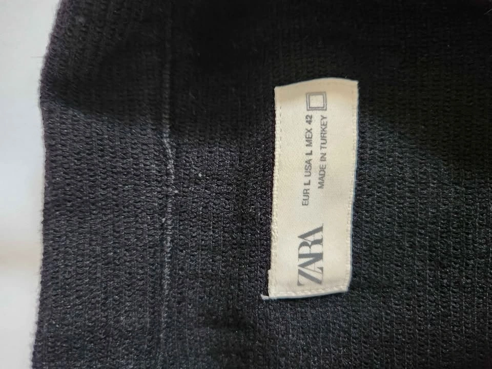 Men's Zara Linen Shirt Black - photo 3