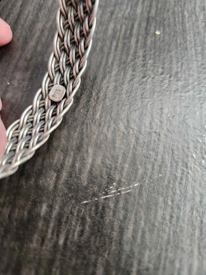 Sterling Basket Weave Mesh Bangle by Nine West, 32 grams - photo 3
