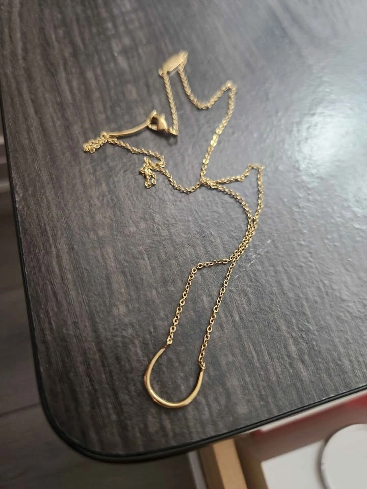 Gold Plated Horseshoe Necklace by S&D - photo 2