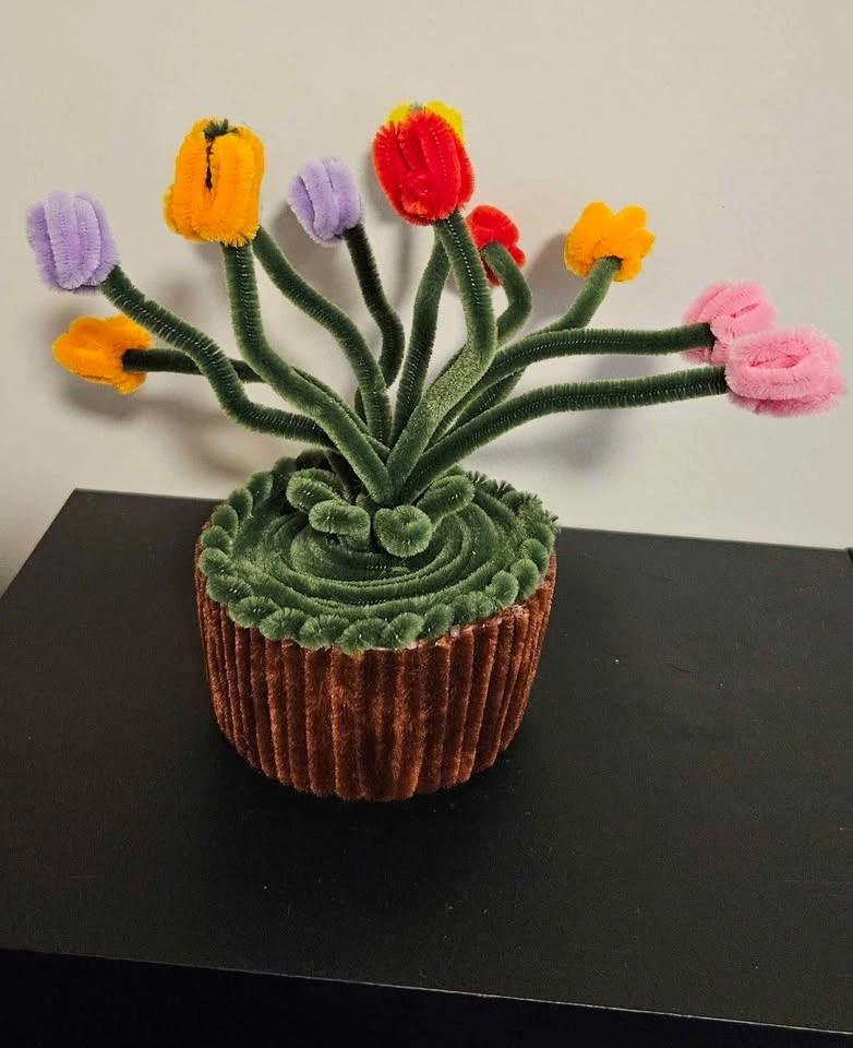 Pipecleaner flowers - photo 5