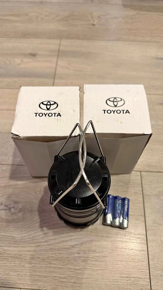 🔦 NEW Toyota Collapsible LED Camping Lantern – Batteries Include