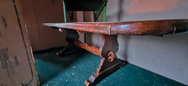 Hardwood dining table