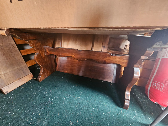 Hardwood dining table - photo 4