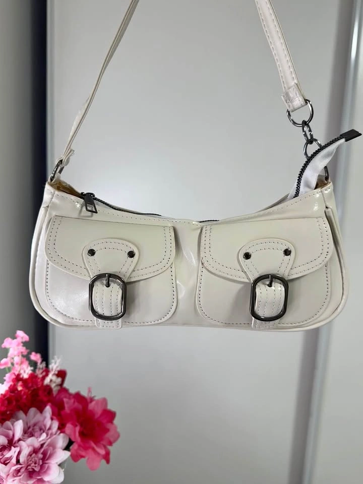 White shoulder bag