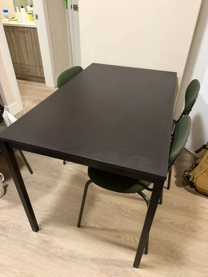Black IKEA Dining Table - photo 2