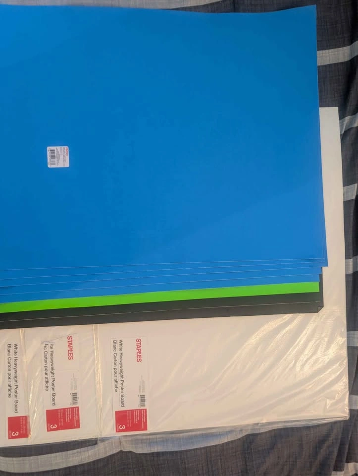 Staples White Heavyweight Poster Board and Assorted Colors - photo 3