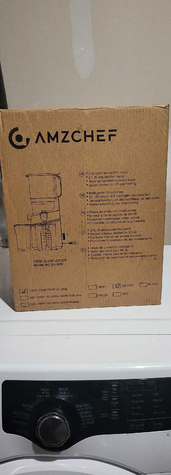 AMZCHEF Slow Juicer (Model No.: SJ-036)