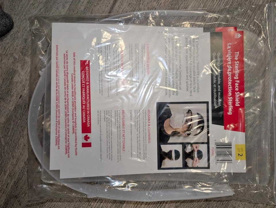 Sterling Face Shield (2-pack) multiple packs available