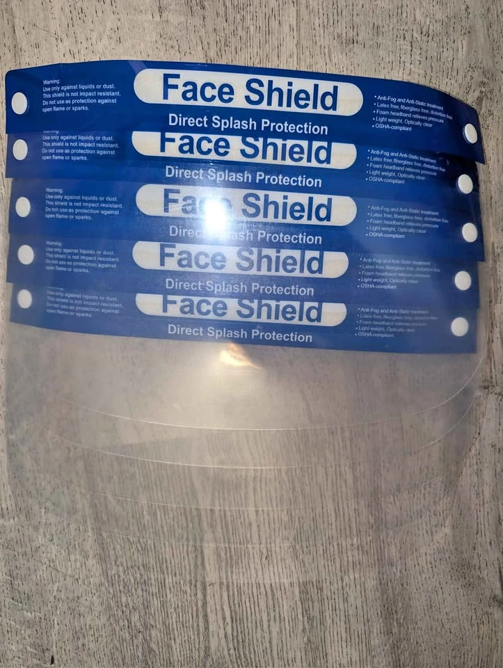 New Face Shields Multiple Direct Splash Protection