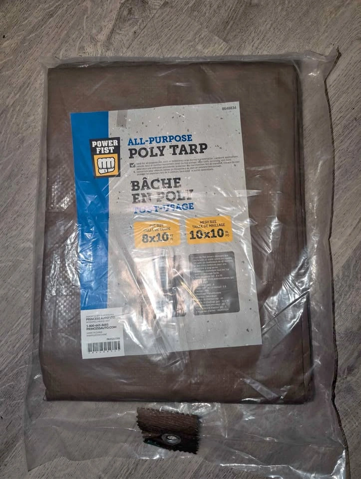 Power Fist 8x10 ft All-Purpose Poly Tarp