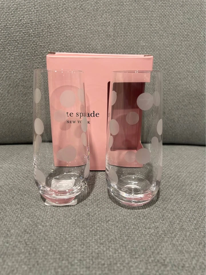 Kate Spade New York Pearl Place Etched Stemless Flutes - photo 4