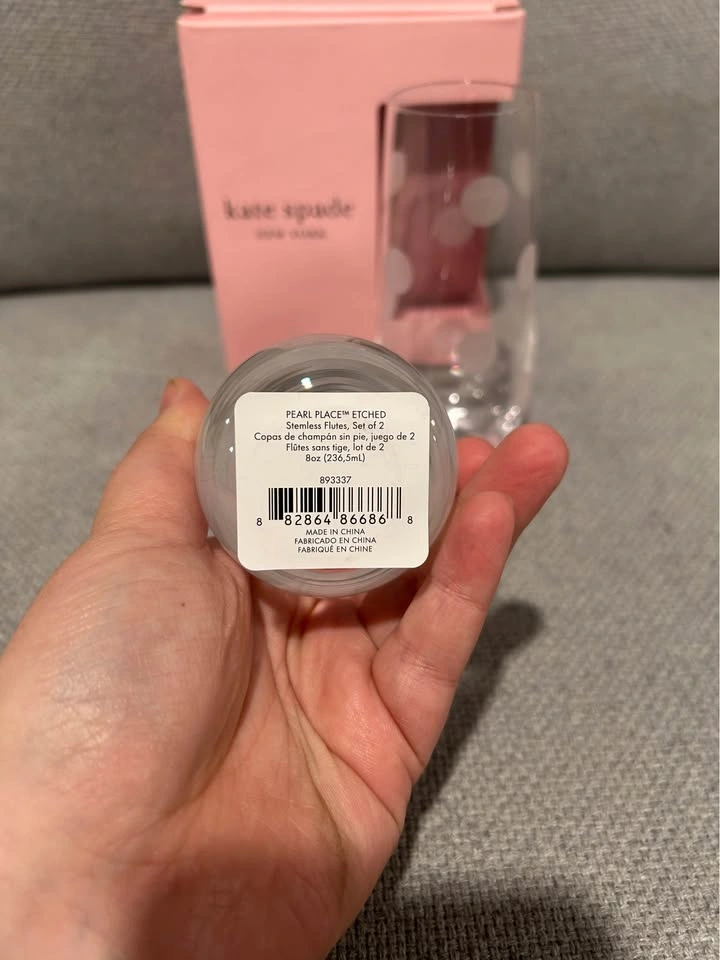 Kate Spade New York Pearl Place Etched Stemless Flutes - photo 5