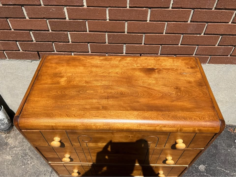 Art Deco Solid Wood 3-Drawer Dresser - photo 3
