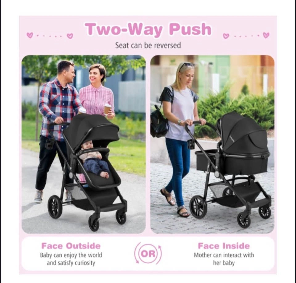 Babyjoy 2-in-1 Baby Stroller & Bassinet Travel System – Open Box - photo 2
