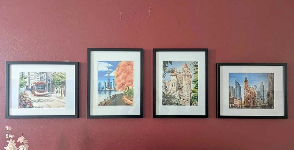 Toronto Collection | 4 Watercolor Paintings + 1 Free
