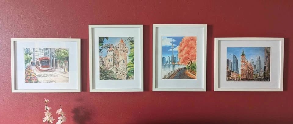 Toronto Collection | 4 Watercolor Paintings + 1 Free - photo 2