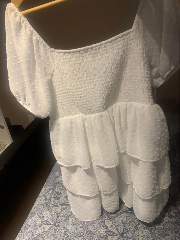Cute white mini dress for sell - photo 2