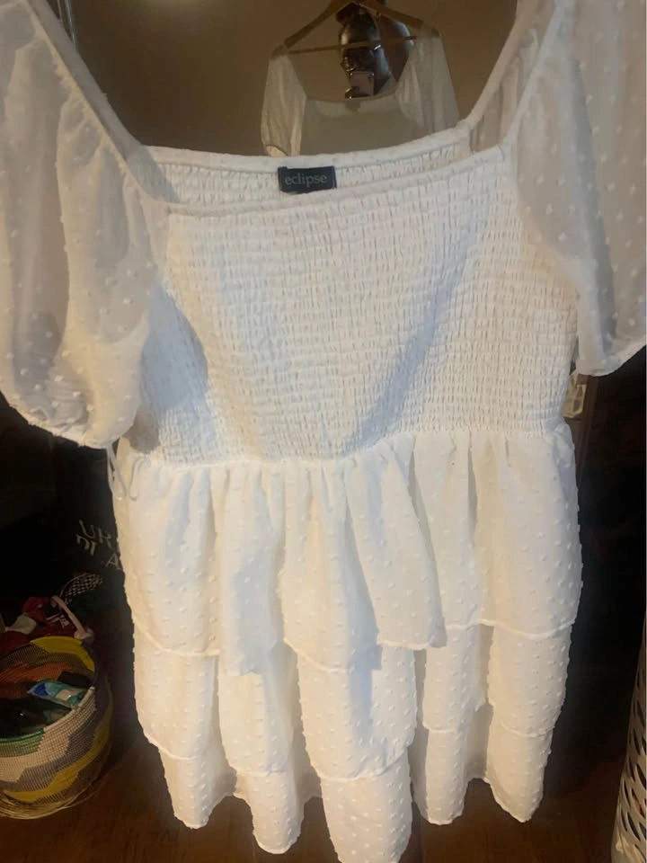 Cute white mini dress for sell - photo 3