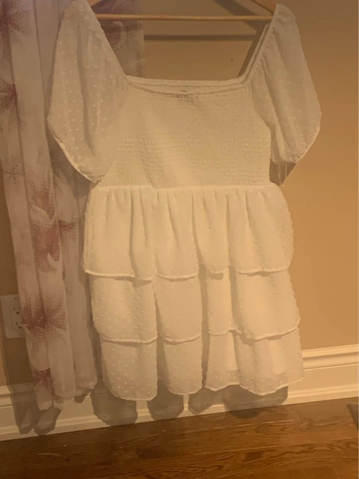 Cute white mini dress for sell - photo 4