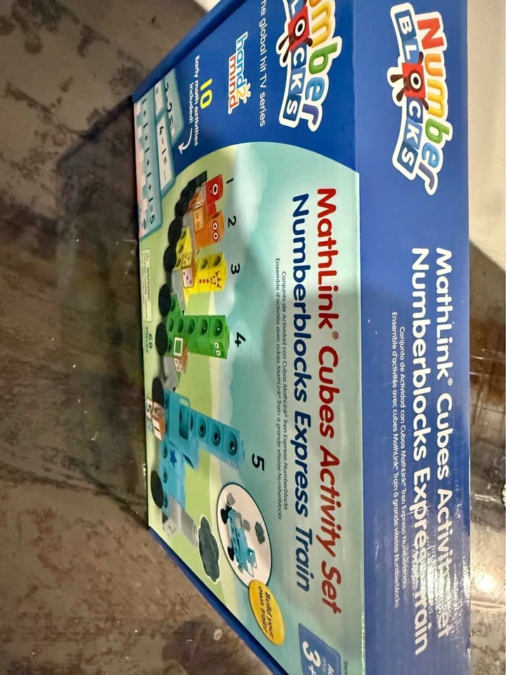 hand2mind Numberblocks Express Train MathLink Cubes Activity Set
