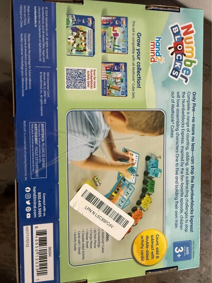 hand2mind Numberblocks Express Train MathLink Cubes Activity Set - photo 2
