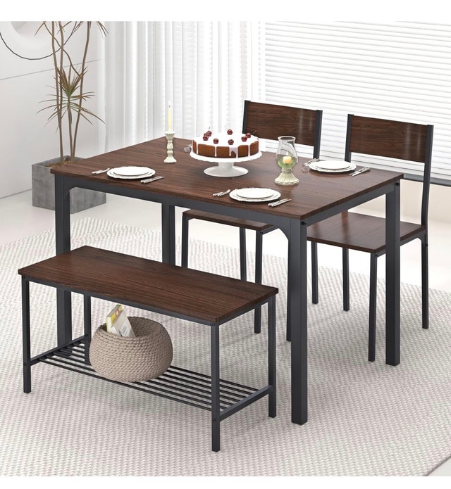 Dining table and chairs