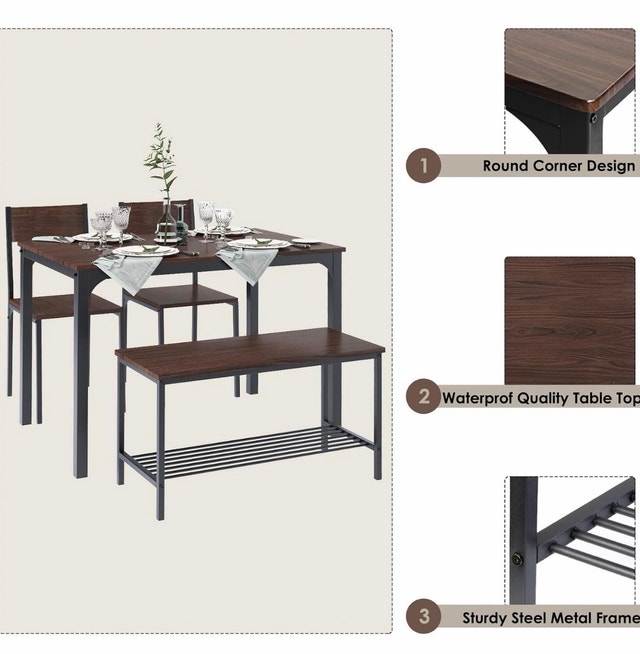 Dining table and chairs - photo 4