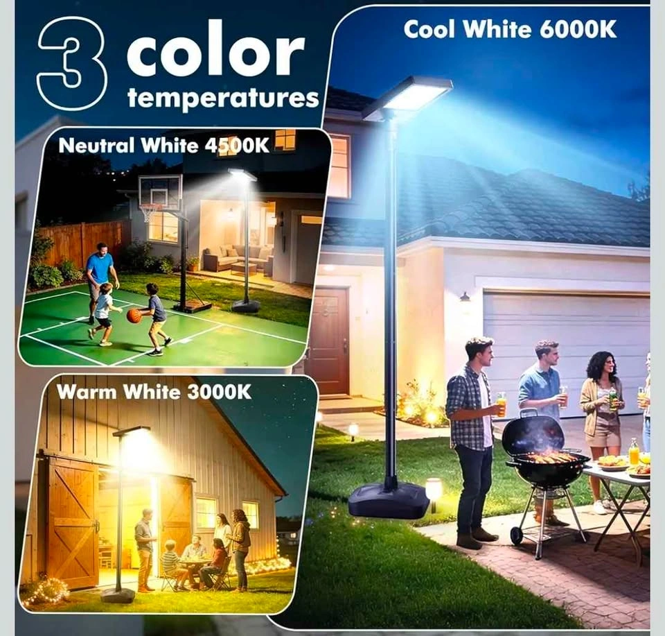 NEW - LED Solar Street Light 3CCT with 8.5ft Pole - photo 5