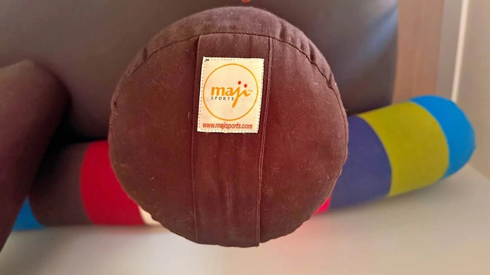 New Round black Maji yoga bolster cushion