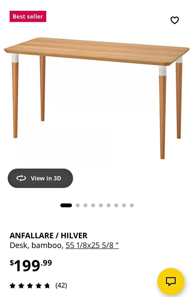 Bamboo desk