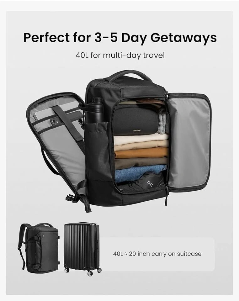 tomtoc Travel Backpack Airline Approved Carry-on - photo 3