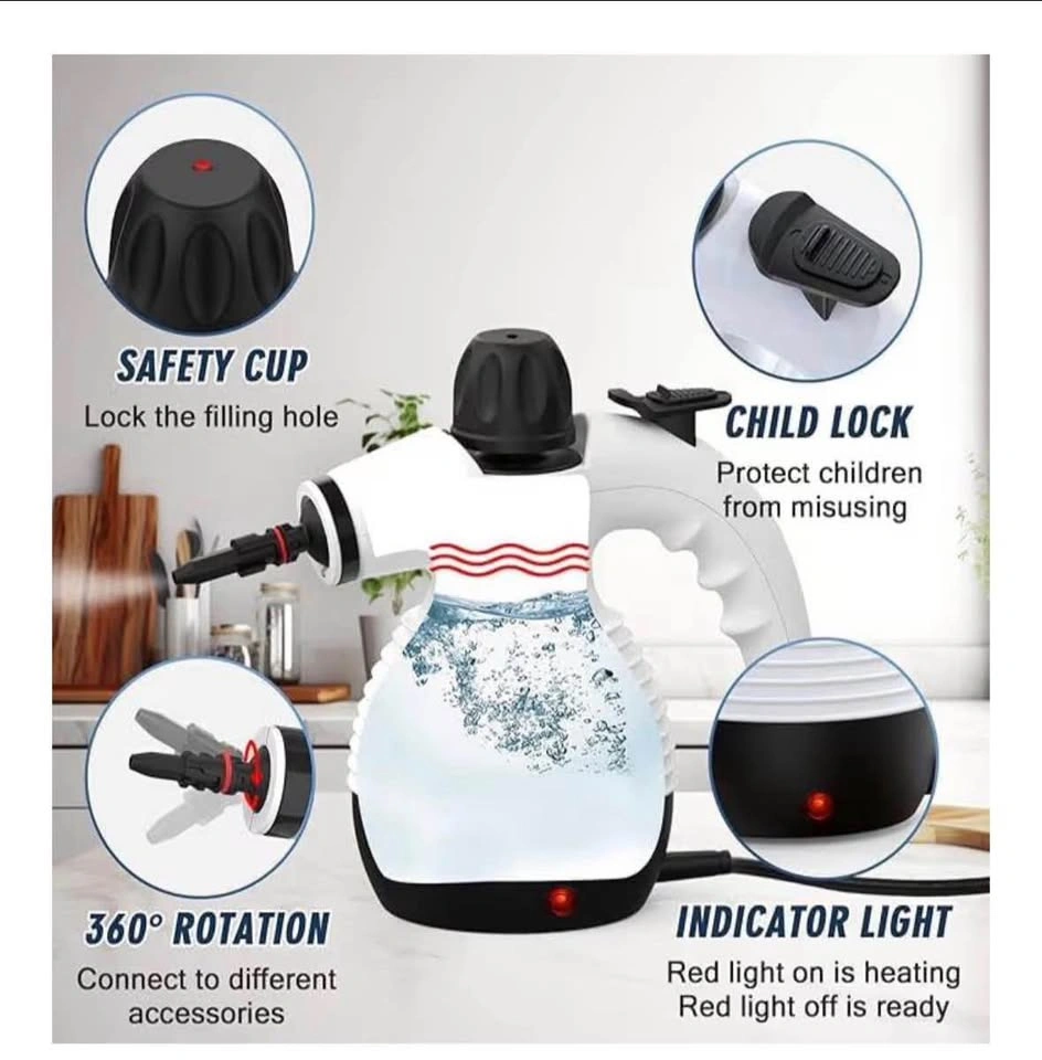 GLOIL Handheld Steam Cleaner Portable Multi-Purpose Steamer - photo 4