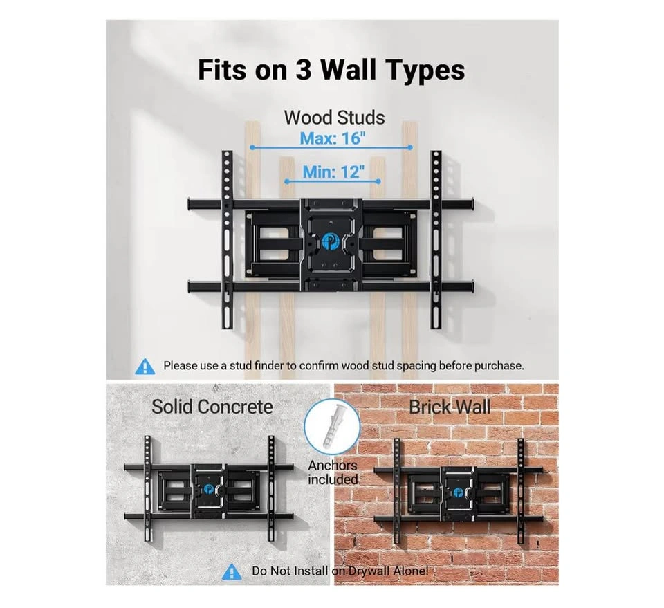 Pipishell Full Motion TV Wall Mount 37-84" (132 lbs) - photo 3