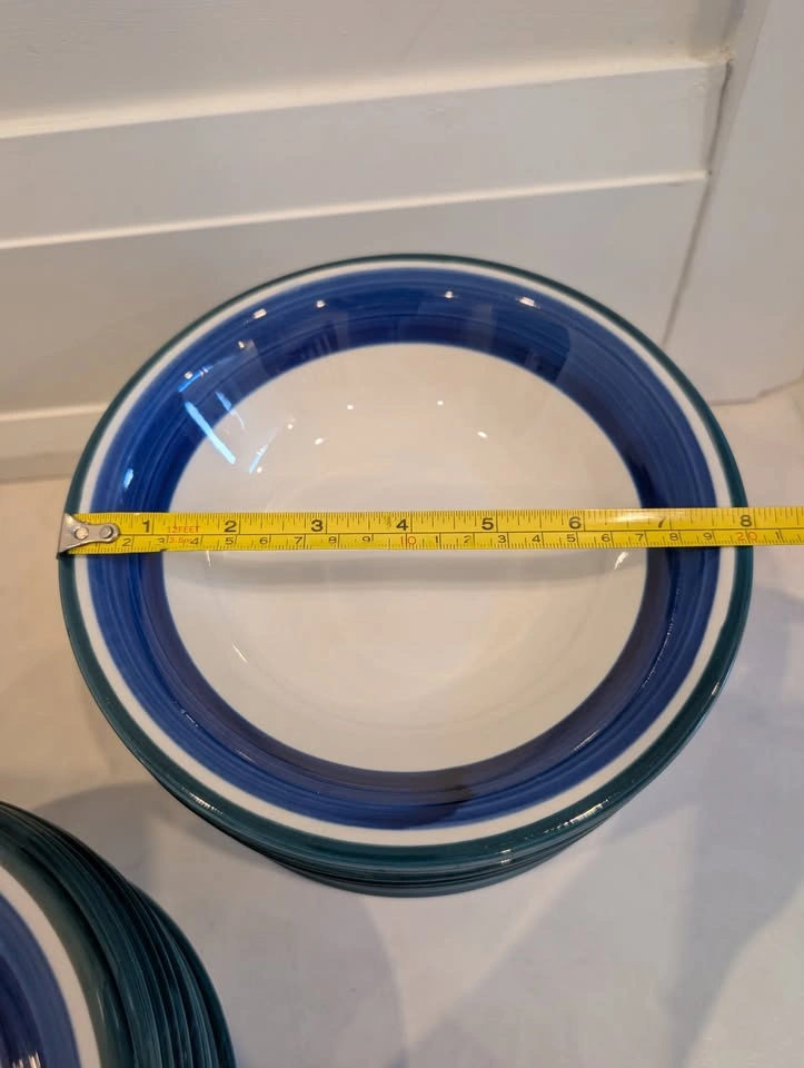 Gibson Everyday Blue Stripe Casual Dinner Set - photo 4