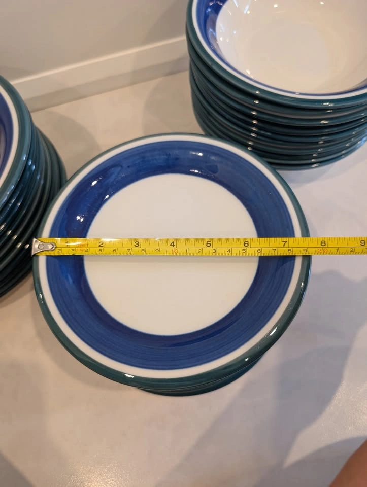 Gibson Everyday Blue Stripe Casual Dinner Set - photo 5