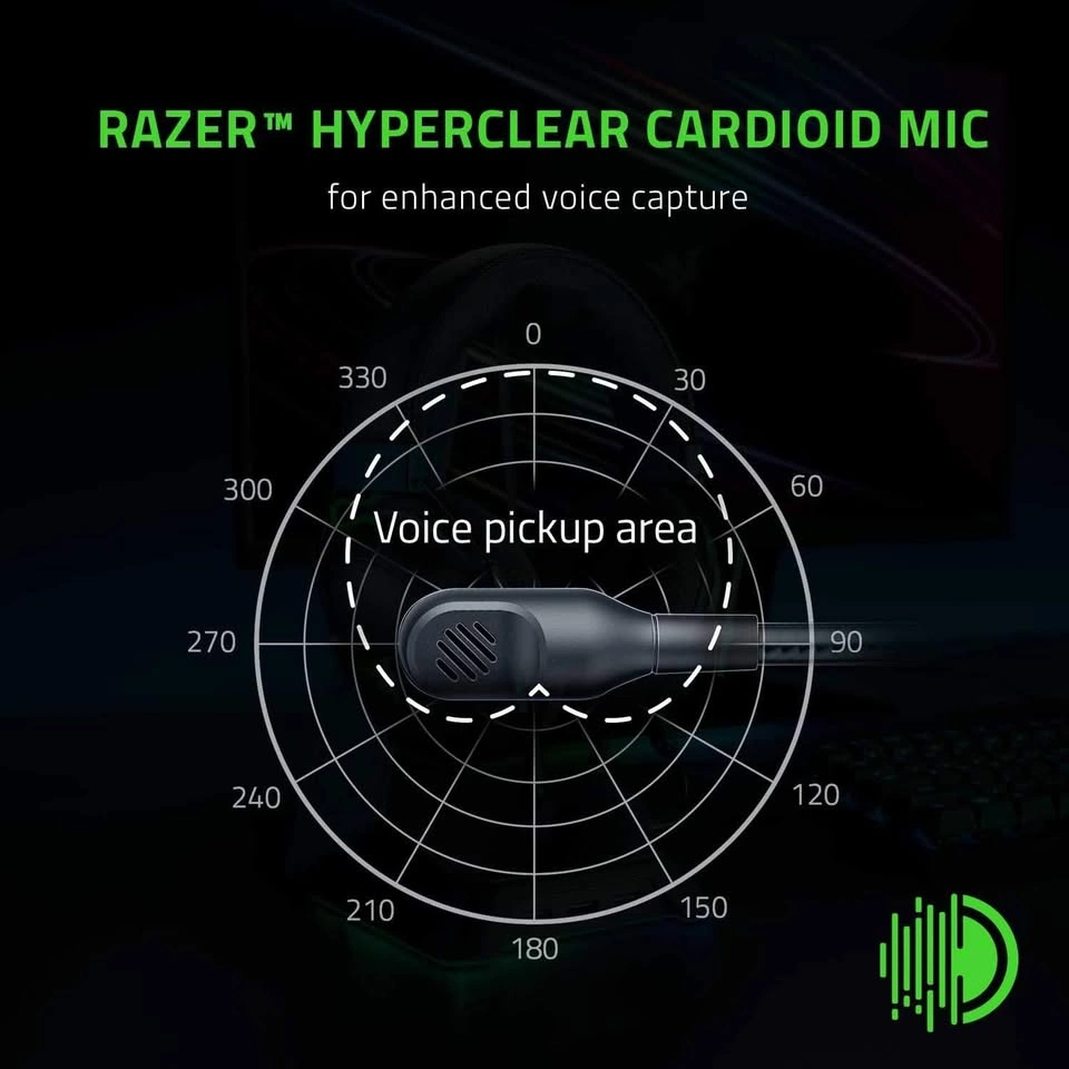 $67 Razer BlackShark V2 X Wired Headset, Black - photo 4