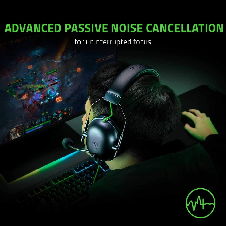 $67 Razer BlackShark V2 X Wired Headset, Black - photo 5