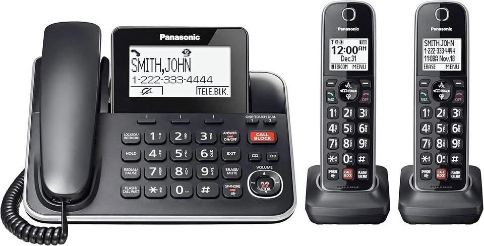 Panasonic DECT 6.0 2-in-1 Corded/Cordless Phone System