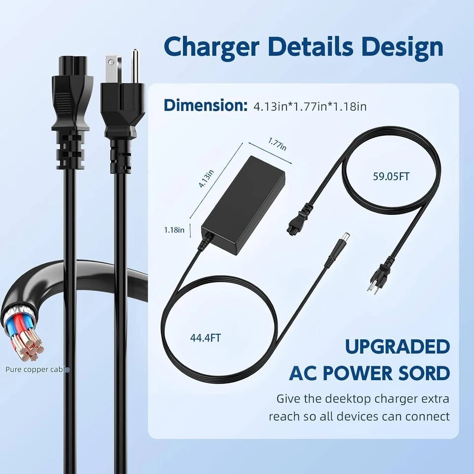 65W AC Adapter Laptop Charger for HP Pavilion - photo 3