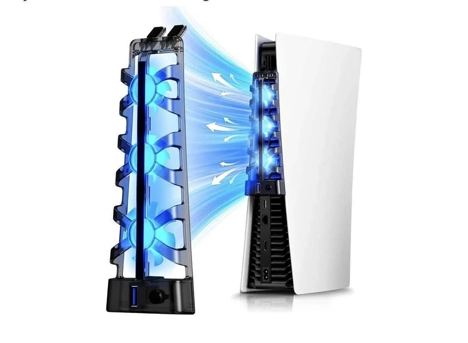 PS5 Silent Enhanced Cooling Fan with Adjustable Speed