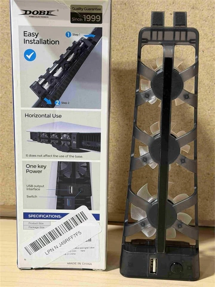 PS5 Silent Enhanced Cooling Fan with Adjustable Speed - photo 3
