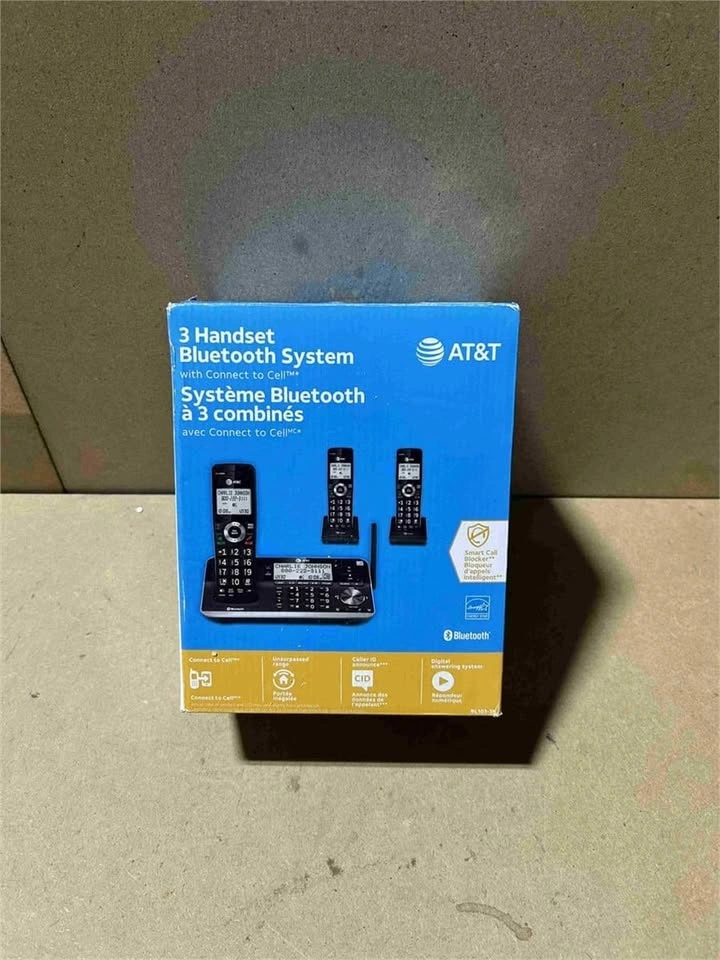 AT&T 3-Handset Expandable Cordless Phone with Smart Call Blocker - photo 2