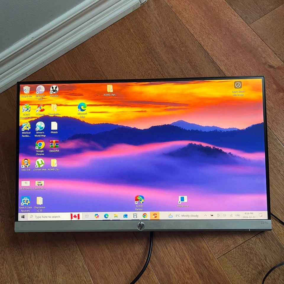 HP 22FW 21.5-inch LED Monitor with Desk and Arm Stand - photo 4