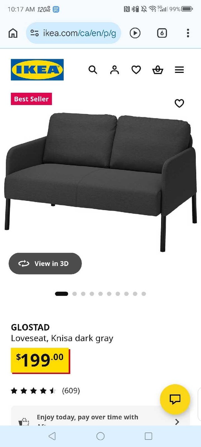 GLOSTAD Ikea Sofa