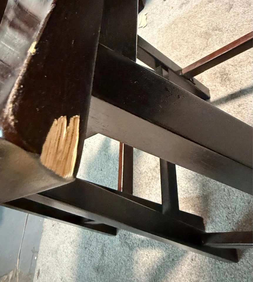 Wood saddle bar stool - photo 4