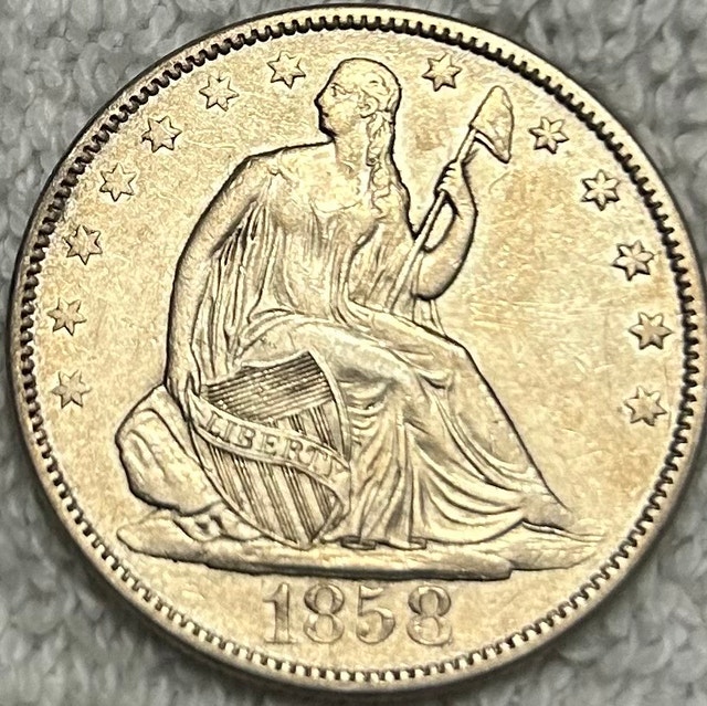 1858 Seated Liberty Half Dollar *Better Grade*